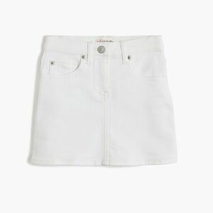 Jcrew Crew Cuts White Denim Skirt in size 6